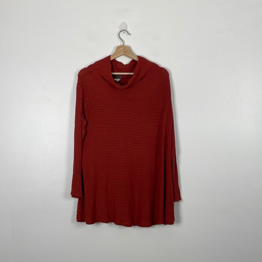 We The Free Womens Oversize Sweater Size L Cowlneck Long Sleeve Pullover Stretch